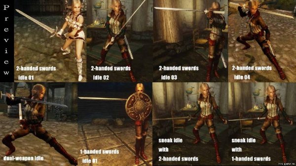 TES-GAME.RU Pretty weapon Idles
