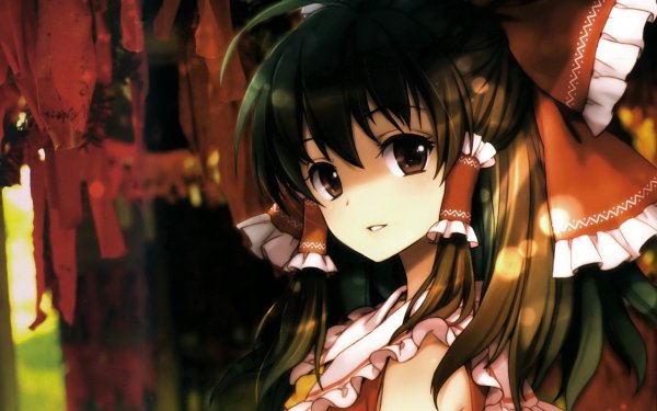 Девушка аниме Hakurei Reimu..file