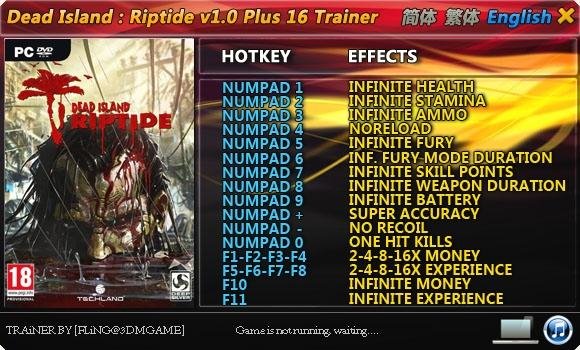 Dead Island - Riptide Трейнер(16) [1.0 1