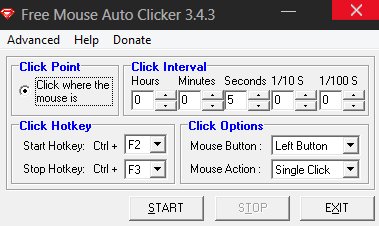 Free Mouse Auto Clicker [3.4.3] + Пояснитель