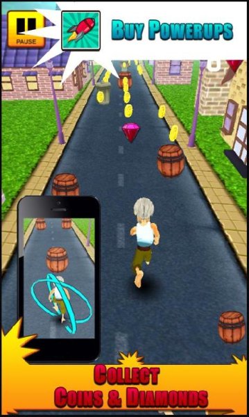 Grandpa Run 3D v 1.0