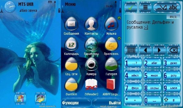 Русалка и дельфин v1