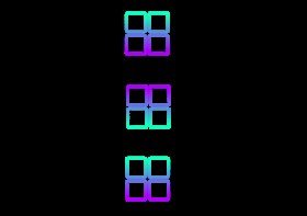 Blue purple 54x120