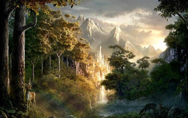 Fantasy-landscape-deer-forest-nature-572100