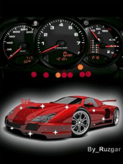 Car ferrari спидометр тахометр анимация