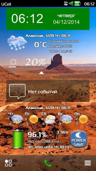 Виджет Уведомления