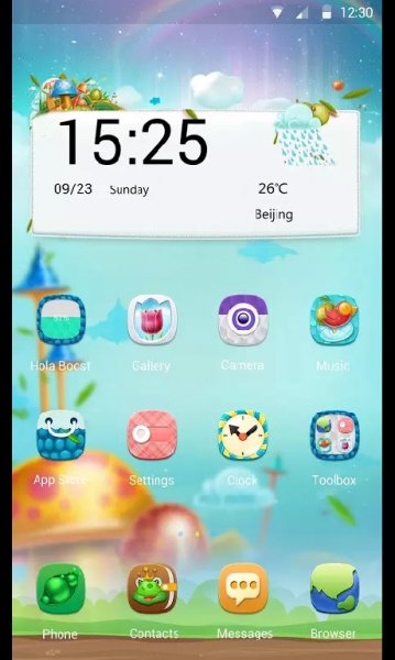 Hola Launcher theme Mushroom Forest 2.0