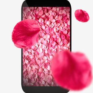 Лепестки 3D - живые обои для девушек