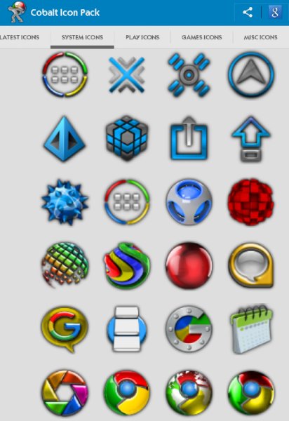 Cobalt Icon Pack 7.9
