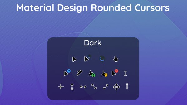 Material Design Rounded Cursors