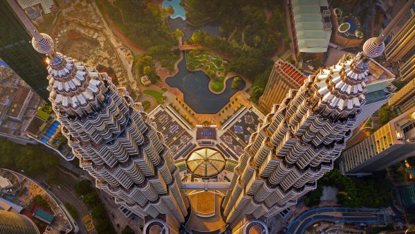 Malaysia Twin Towers Башни Петронас UHD Обои 4к