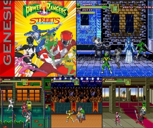 Streets of Rage 2 &amp; Power Rangers Crossover v.1.3 [SMD]