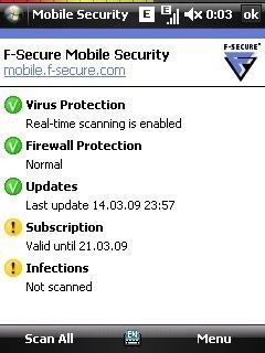 F-Secure Mobile Security 6.1