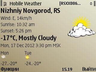 Mobile Weather v 1.01(0) Rus