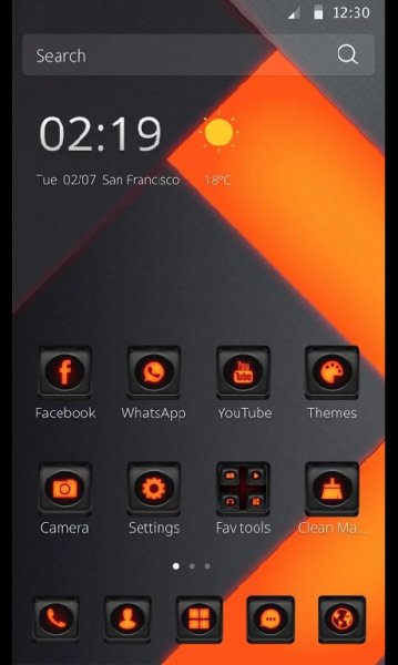 СМ лаунчер theme Fiery heart 1.1.2