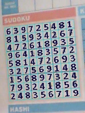 Sudoku РЕШАЛКА по WEBкамере