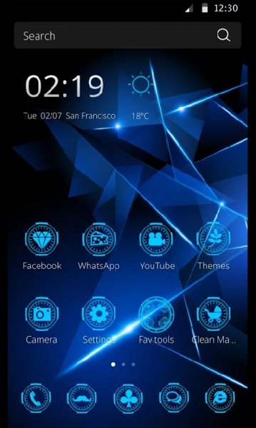 СМ лаунчер theme Blue-dynamic 1.1.8