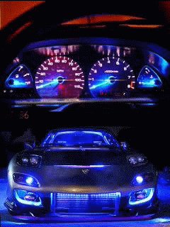 Neon speed car спидометр анимация