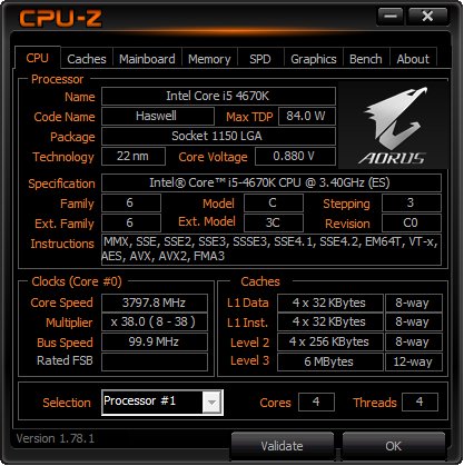 CPU-Z Aorus 1.95 (2021)
