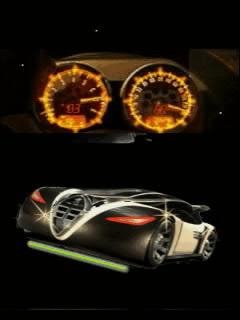 Bugatti car спидометр тахометр