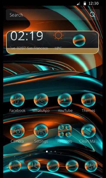 СМ лаунчер Theme Gorgeous Lava Theme 1.1.2