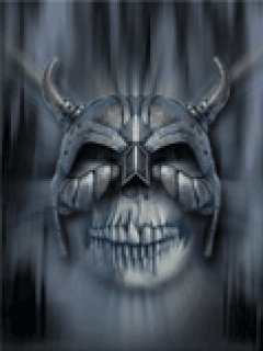 silver skull