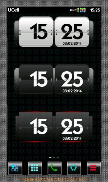 3 Digital Clocks Clone HTC LDW