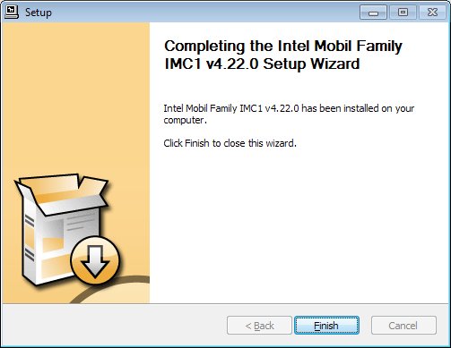 Drivers Intel Mobil Family IMC1 v4.22.0