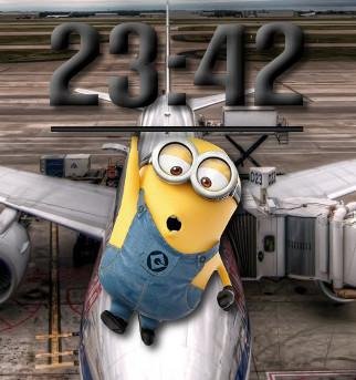 minion animated clock