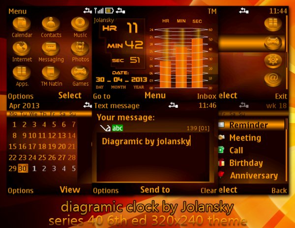 diagramic clock