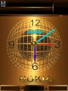 Nokia diskoball gold часы анимация