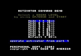Activator Command Demo 30 Hz (U)