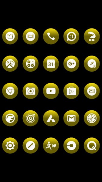 Big Bang Yellow Icons By Arjun Arora 1.2.3