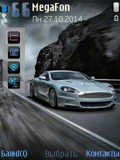 Blue car sport