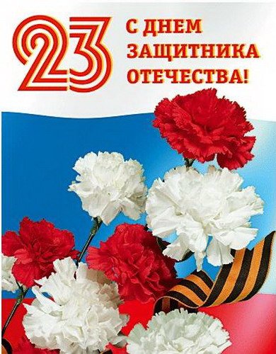 23 февраля гвоздики