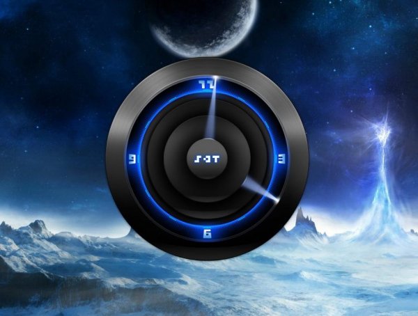 Futuristic Analog Clock