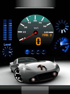 Neon car часы спидометр