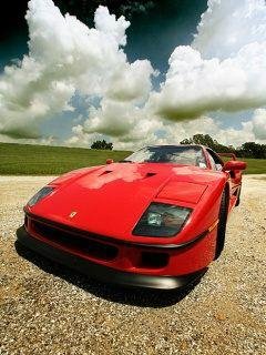 ferrari-f40-car red
