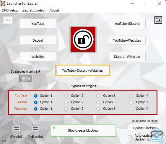 Launcher for Zapret v2.9