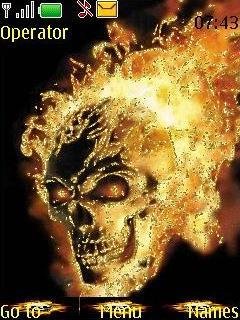 Fire Skull Animated