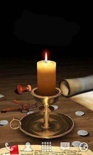 3D candle melting as your battery drains