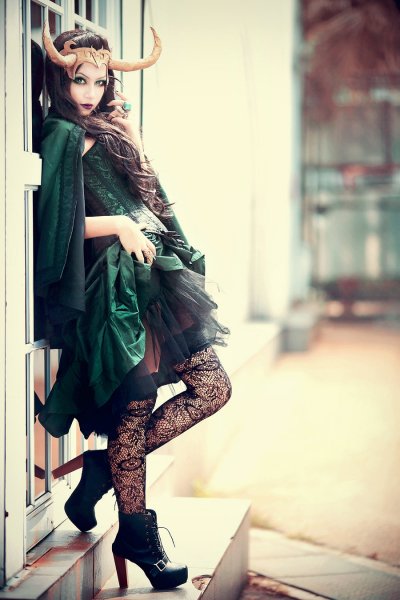 thor steampunk lady loki II by yinami