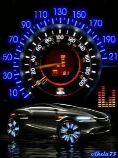 Turbo super car спидометр
