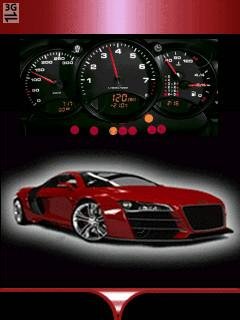 Audi r8 car red спидометр