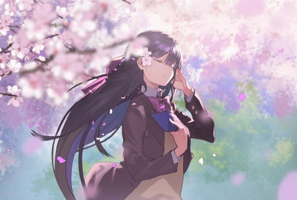 Anime-girl-sakura-blossom-petals-long-hair-26151 waifu2x