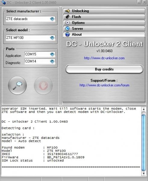 Разлочка Модемов DC-Unlocker client free