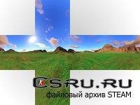 Небо яркой холмистой местности