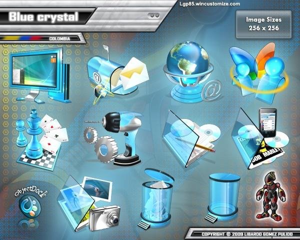 Blue crystal