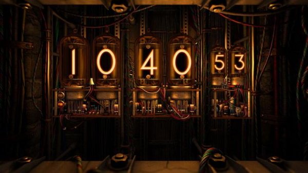 Nixie Clock FULL SCREEN