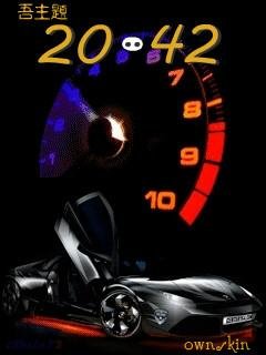 Turbo sport super car neon спидометр флэш часы